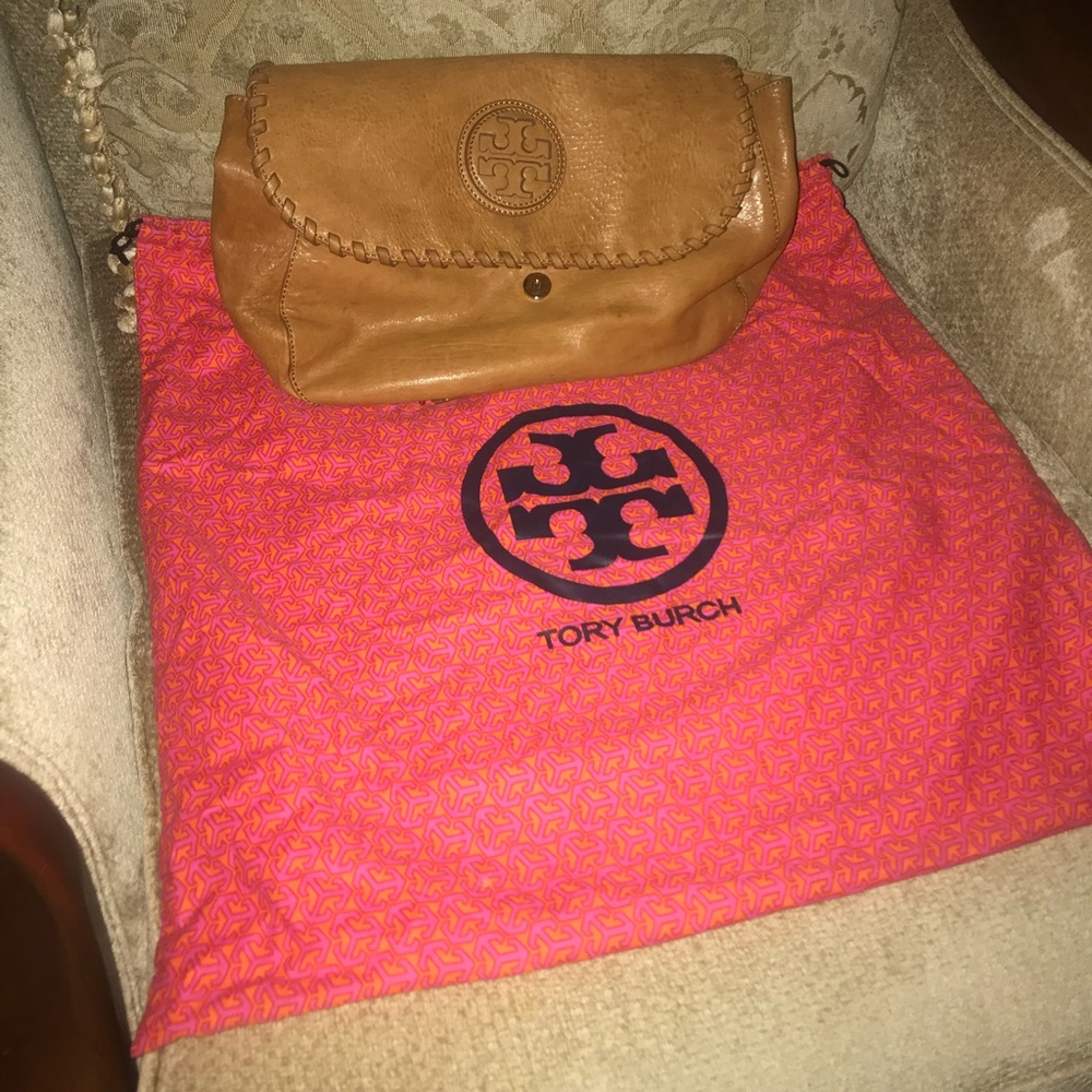 Tory Burch Leather Brown Shoulder Bag